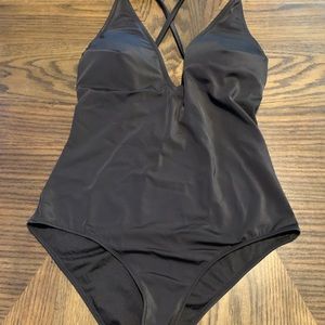 H & M Black one piece size 8